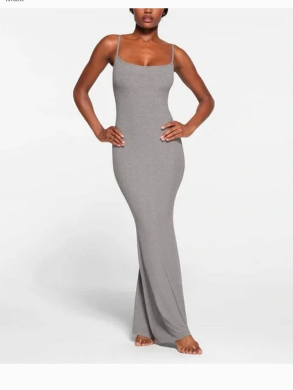 SKIMS SOFT LOUNGE LONG SLIP  DRESS